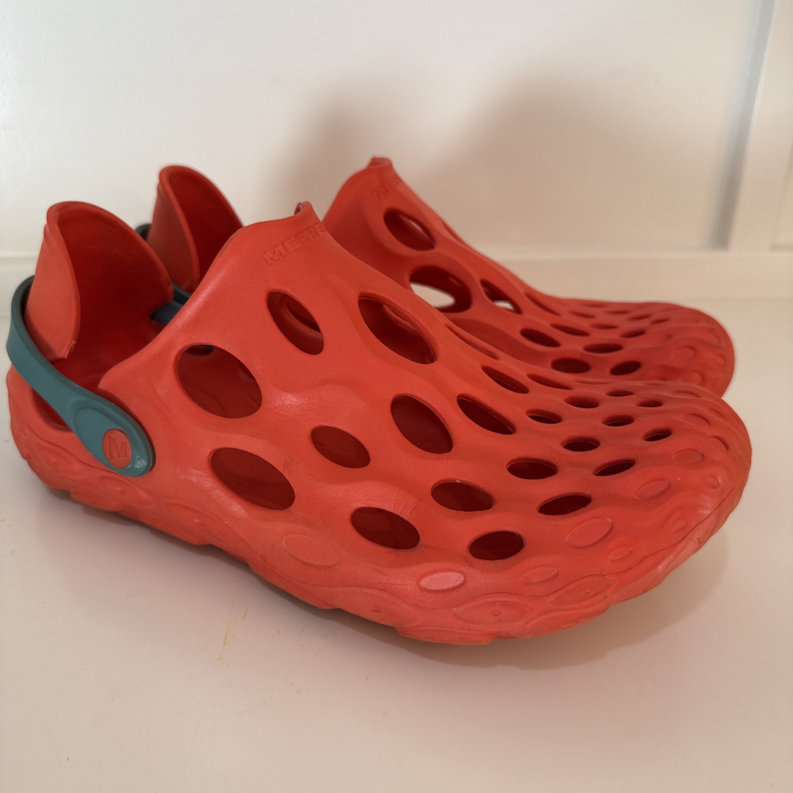 Merrell Hydro Moc scarpe acqua zoccoli sandali arancione vortice uomo US 10 escursionismo spiaggia