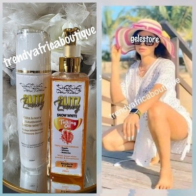 2pcs Glitzluxury  Whitening Serum X 1  &  TALKING OIL 250ml X 1  