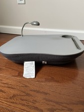 Cushioned Laptop Desk With Built-In Led Light And Cupholder 19  x 15  x 3   