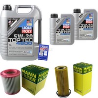 Inspektionspaket 7L Liqui Moly Top Tec 4600 5W-30 FüR Audi A8 4E 3.2 Fsi Quattro