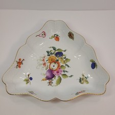 Herend Fruits and Flowers Triangular Serving Dish