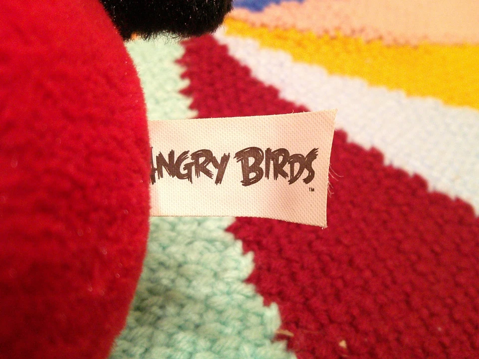 2010 Commonwealth Angry Birds Red Bird 5" Plush Stuffed Animal Toy Plush - Image 2 of 3