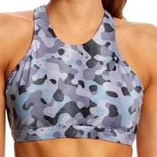 TYR Lavare Kira Medium Support Sports Bra Swim Top - Grey Mint XS 0/2 - $45