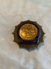 Antique Obsolete County of Nassau New York Badge Detective Hallmark Dieges and C