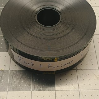 The Fast and the Furious 35mm Film Reel Head