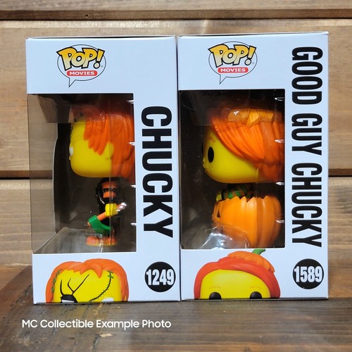 Películas de terror Funko Pop de Halloween de colección de Chucky 1249 y 1589! Juego de figuras de vinilo - Imagen 6 de 7