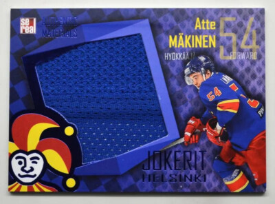 2016-17 KHL Jokerit Helsinki Jersey Card #JOK-JER-026 Atte Makinen 09/70