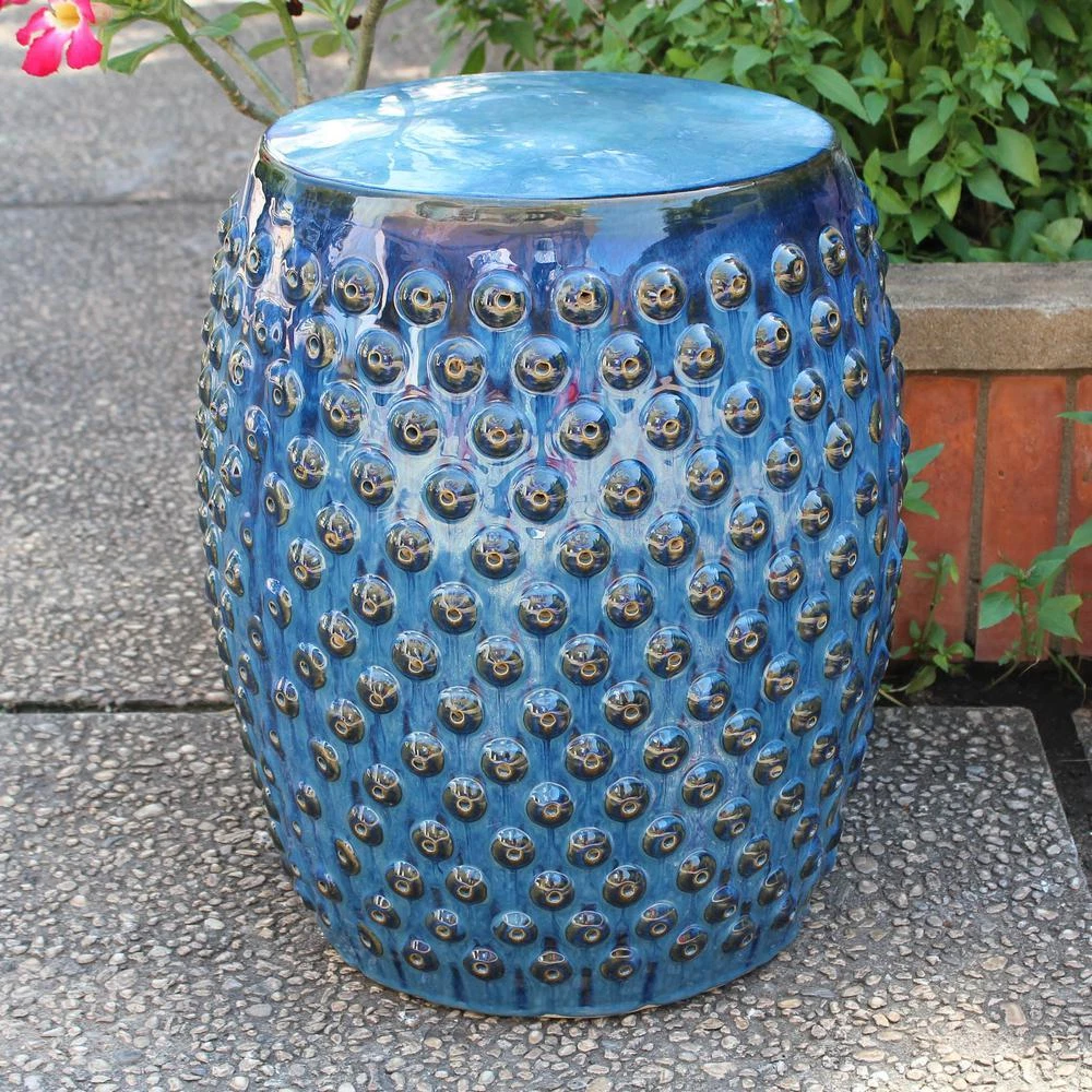 Navy blue garden sales stool