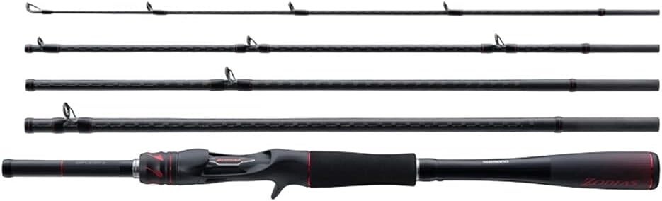Shimano Rod 21 Zodias (Pack Rod)  C610M-5 Medium 5-Piece Travel Rod baitcasting