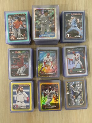2024 Topps Series 1 Parallels - Rainbow & Gold Foil, Aqua, Yellow, Blue, Mojo