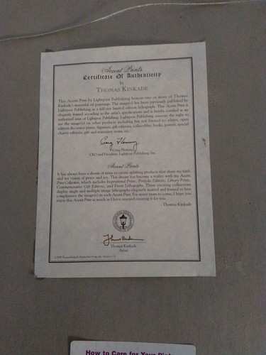Thomas Kinkade - The Forest Chapel 20x24 Limited Edition Framed Accent Print - Picture 8 of 11