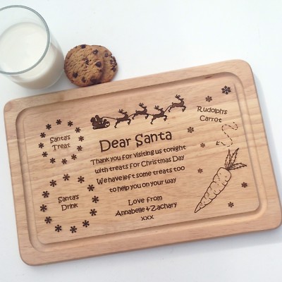 Download Santa Treat Plate Tray Board Christmas Eve Personalised Father Christmas Ebay PSD Mockup Templates
