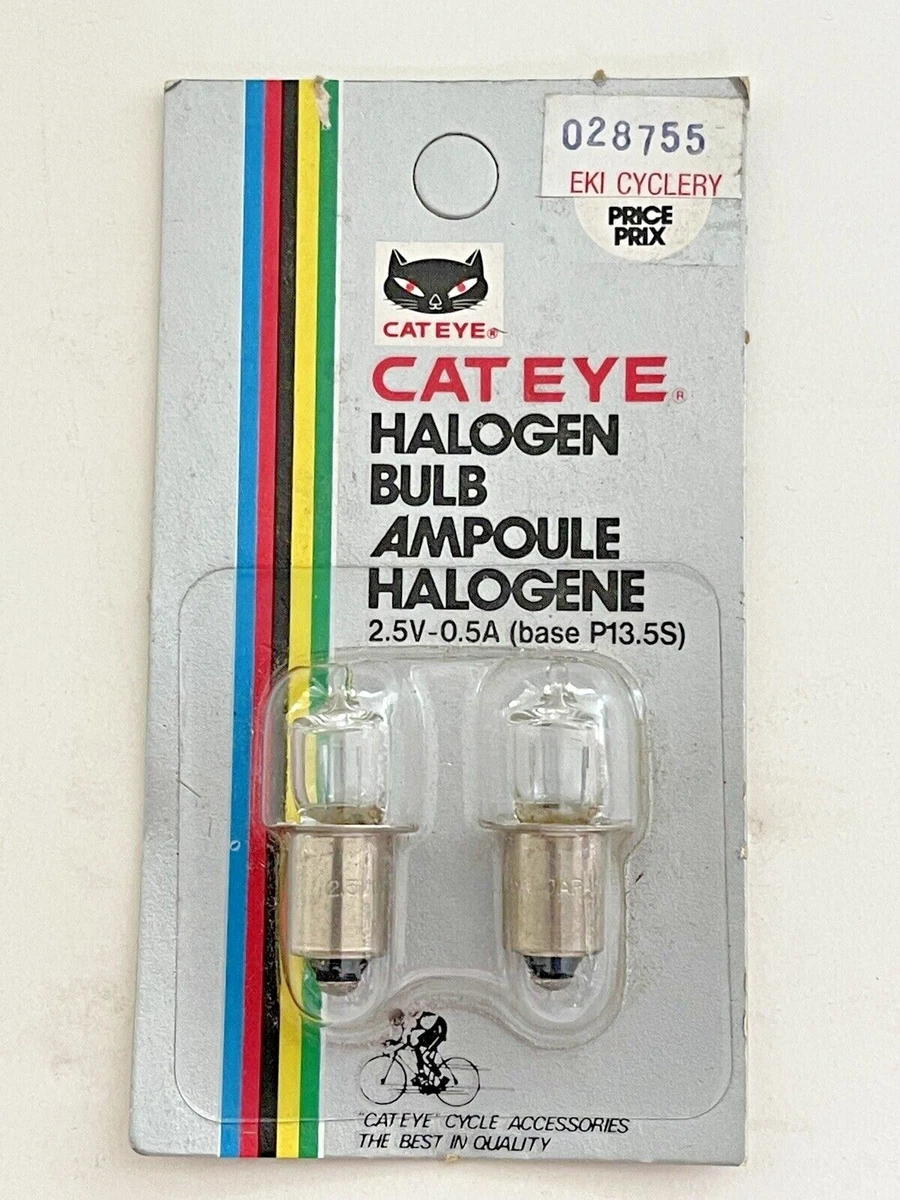 New CatEye Halogen light bulb pair 0.5A for bike head light |