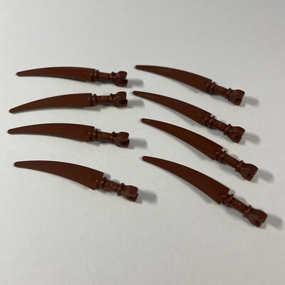6224780 LEGO  8x 59229 Schwert Sense Sword Scythe Rotbraun Reddish Brown Neu New