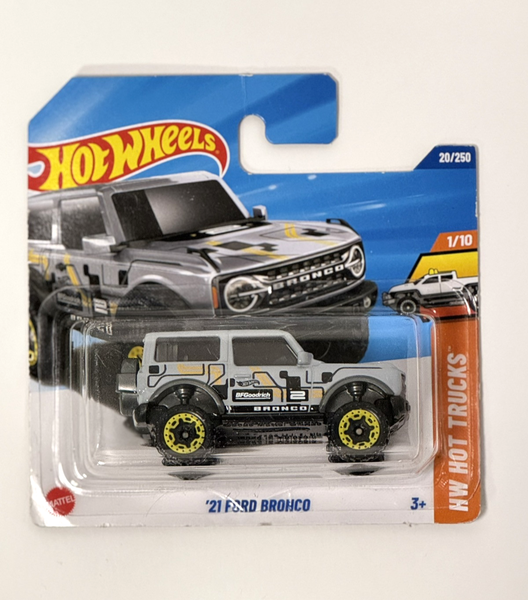 Hot Wheels '21 Ford Bronco 2025| 20/250 Hw Hot Trucks 1/10 | 1:64 Modellauto-image
