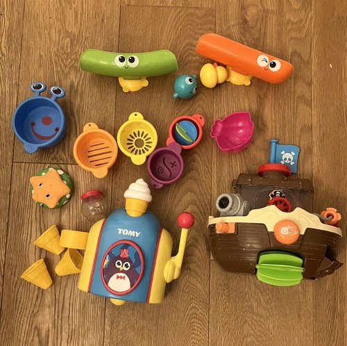 TOMY TOOMIES FOAM FACTORY BATH TOY, Pirate Ship, Bathroom Step Up Bundle - Picture 2 of 4