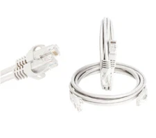 CAT6 Ethernet Patch Cord  RJ45 LAN Network Cable White 1.5FT-20FT Multi-Pack LOT