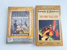 Louis L'Amour Lamour Audio Cassette Books Lot of 2 Westerns Classics Vintage