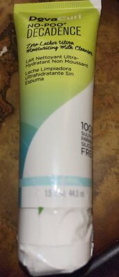 DevaCurl No-Poo Decadence zero lather Moisturizing Milk Cleanser 1.5 oz For Hair