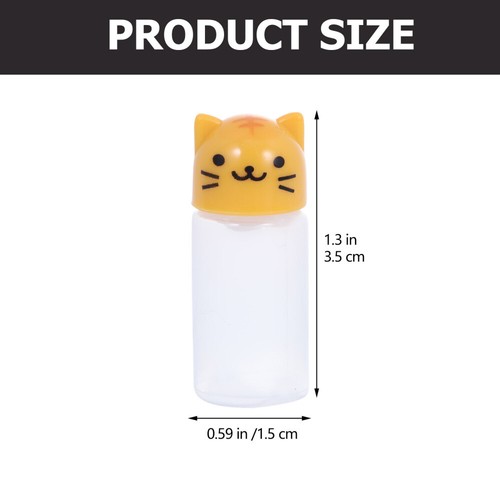 5 Sets Castor Animal Shaped Containers Mini Condiment Squeeze Bottles Travel - Picture 6 of 12