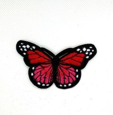 SMALL MONARCH BUTTERFLY- BUTTERFLIES - Iron On Embroidered Applique Patch 209