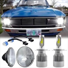 For 1979 1980 1981 Toyota Pickup Pair 7 Inch Round Led Headlights Hilo Beam