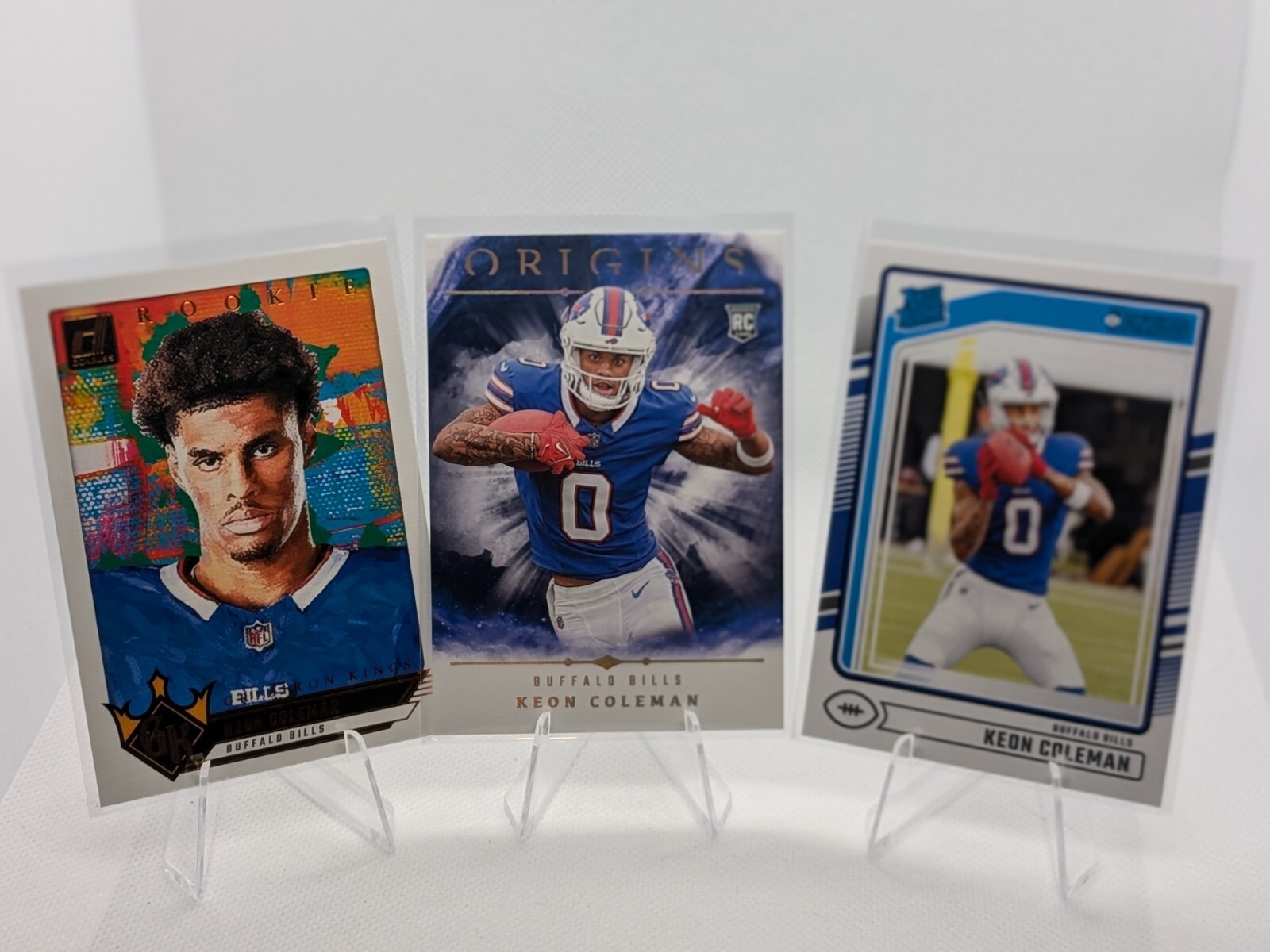 2024 Panini- Keon Coleman - Origins Base, Gridiron Kings, And Rated Rookie