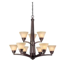 Dolan Designs 1062-206 Covina Collection Transitional Chandelier In Classic Bron