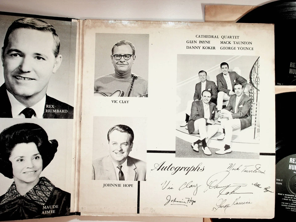 1969 Rex Humbard Presents Volume 1 Gospel Christian Vinyl 2-LP Record Gatefold Foto 4 de 4