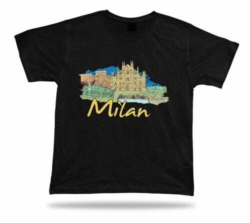 Milan Cathedral Cenacolo Vinciano Galleria Vittorio Emanuele II T-Shirt Geschenk - Bild 1 von 1