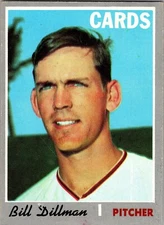 1970 Topps #386 Bill Dillman St. Louis Cardinals Baseball Card EX