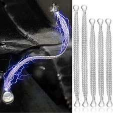 Universal 5X Automotive Ground Strap Tinned Copper Car Engine Ground Strap Cable