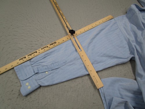 Disneyland Resort Dress Shirt Mens Extra Large Blue Button Up Mickey Mouse - Picture 10 of 12