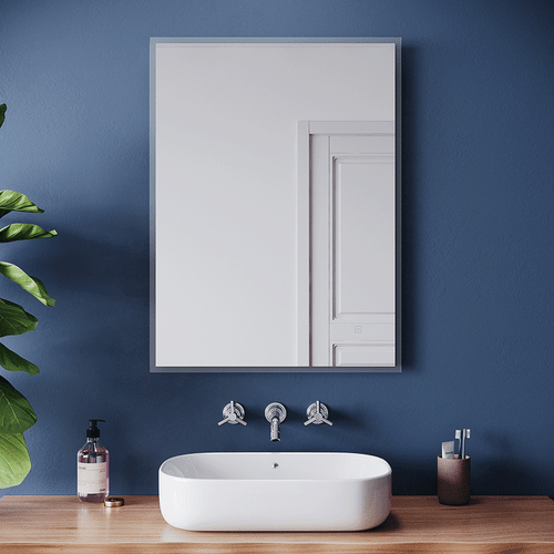 Llluminated LED Bathroom Mirror with Touch Sensor Shaver Socket Dimmable Lights - Picture 3 of 24