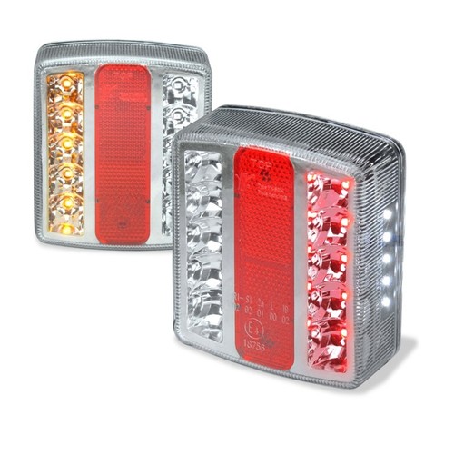 2 Stück LED Rückleuchte Mit Magneten, 12V Heckleuchte Rücklichter Für