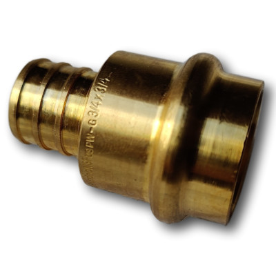 10 Pcs 3/4'' Press x 3/4'' Pex Coupling, Replace for 3/4 Press Fit coupling, Brass