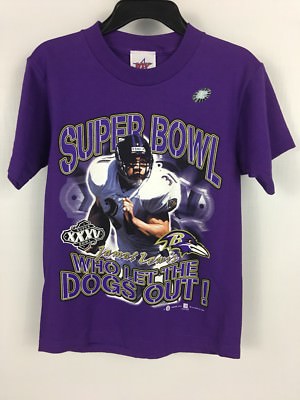 Kids Baltimore Ravens Super Bowl 35 JAMAL LEWIS Who Let The