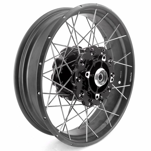 VMX 21/18 Tubeless Wheels for Honda CRF1100L Africa Twin 2020-2023 Black Rims - Picture 3 of 14