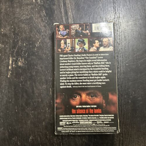 THE SILENCE OF THE LAMBS RARE ORION HORROR VHS 1991 LECTER - Picture 2 of 2