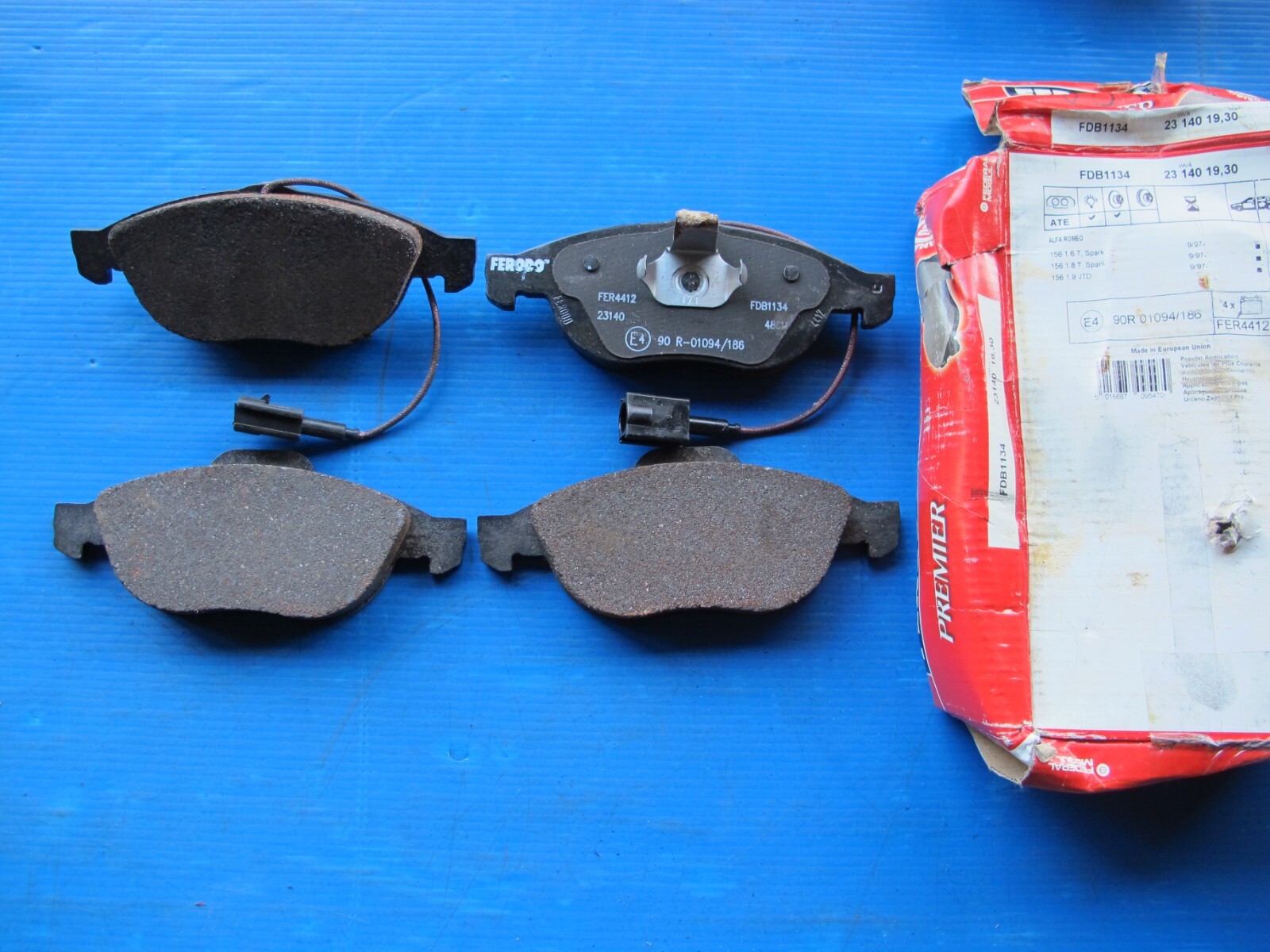 Plaquettes de freins avant Ferodo pour restaurer le freinage d'origine Lancia Lybra