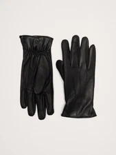 Banana Republic x Gianni Collini CASHMERE LINED Dress Leather Gloves