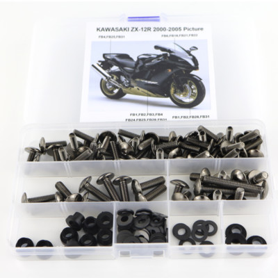 Complete Fairing Bolts Screws Fit For Kawasaki ZX-12R 2000-2005