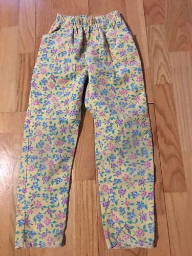 SZ 6 CORDUROY PANTS SPRING FLOWER GIRLS 