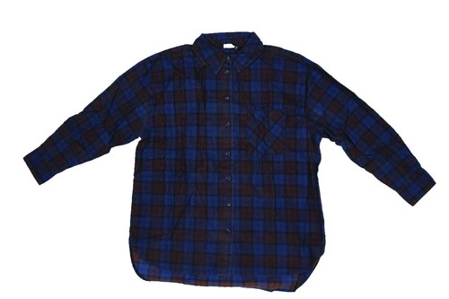Chemise Gill Overton Homme, Manches Longues, Motif écossais Bleu, Technologie Xpel Pêche