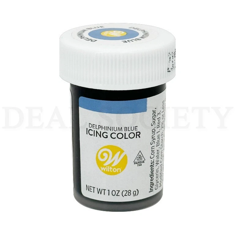 Wilton Icing Colors 1-Ounce Delphinium Blue Lot of 6 - Image 2 of 3