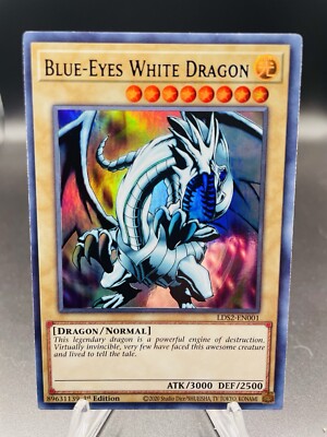 Yugioh Blue-Eyes White Dragon LDS2-EN001 (BLUE) Ultra Rare 1st
