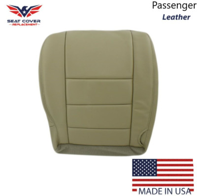 2002 2003 2004 2005 Ford Excursion Passenger Bottom Leather Seat Cover in Tan 