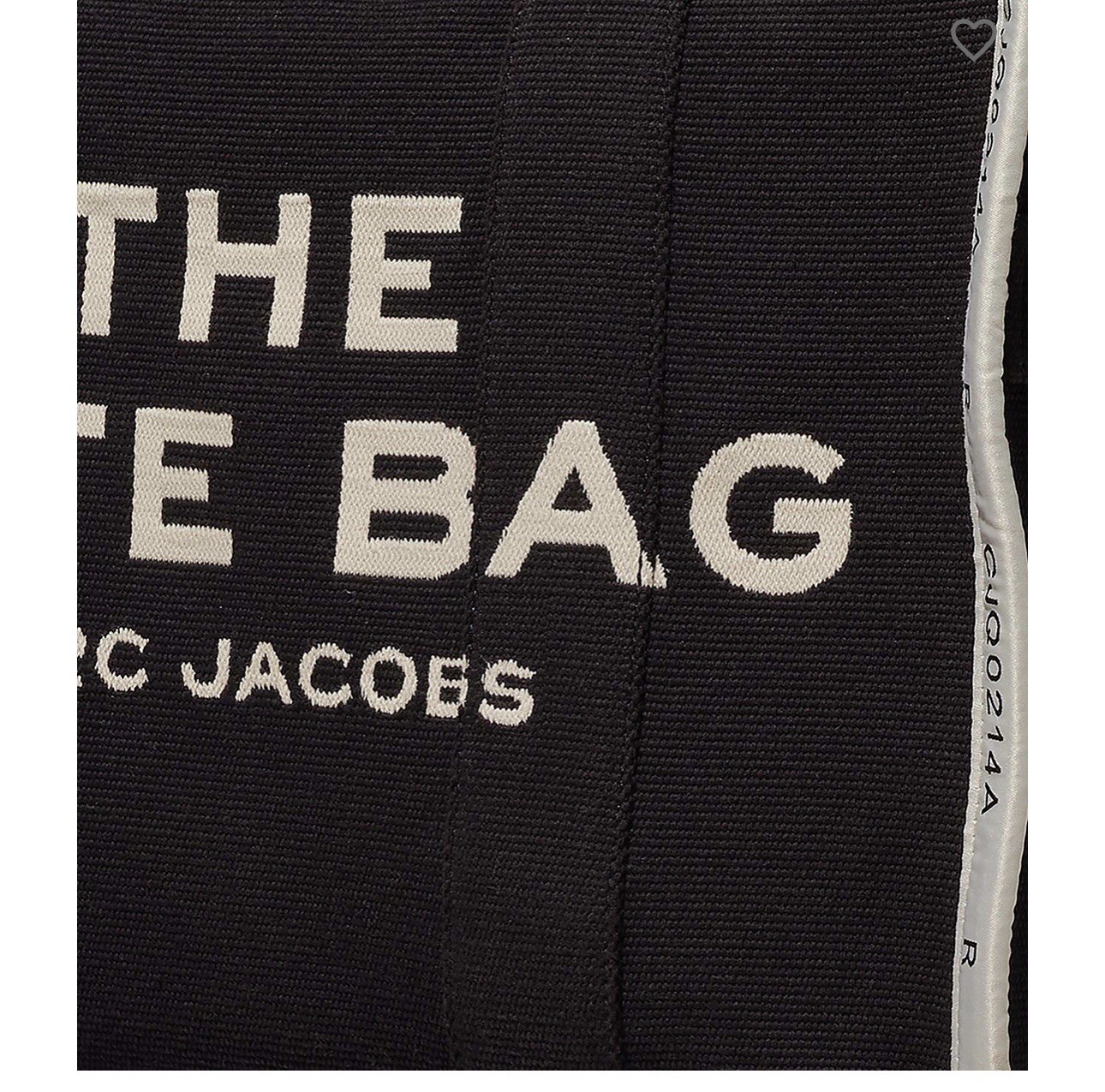 Marc Jacobs The Jacquard Large Tote Bag BNWT Black thick jacuard Largest image 4