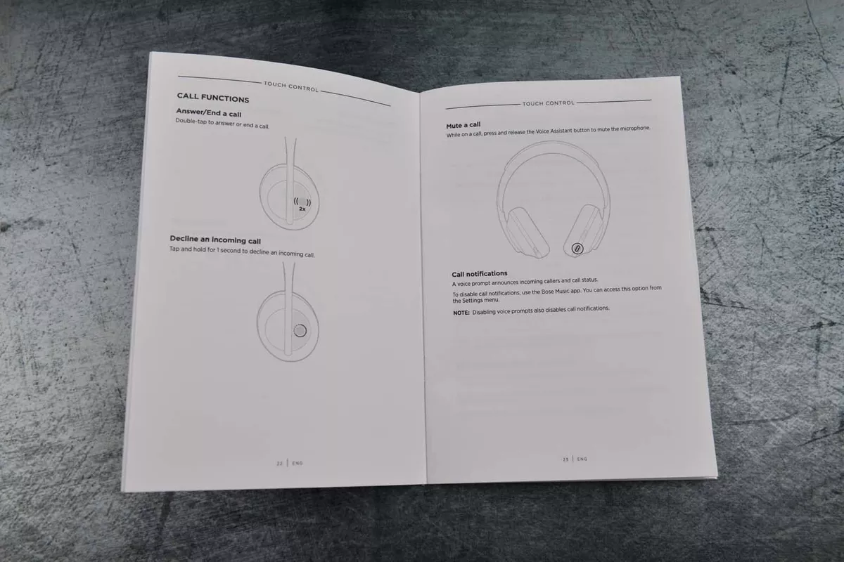 Mystisk bryder ud Fortløbende New Bose Noise Cancelling Headphones 700 Owners Guide Manual | eBay