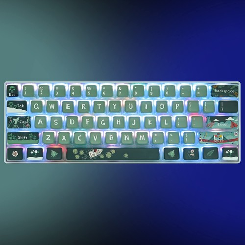 Pudding 60% Mechanische Tastatur Tastenkappen Set ASA Profil Custom Keycaps für Ch... - Bild 5 von 7